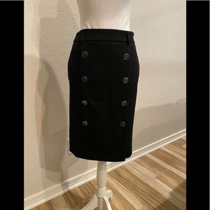 WHBM Buttoned Pencil Skirt